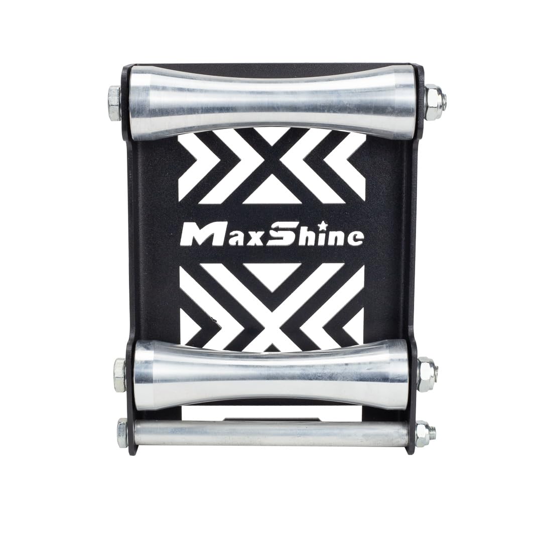 Maxshine Support Universel pour Roues de Moto – Outil de Nettoyage de chaîne Portable et d'entretien des pneus pour Motos – Support de Nettoyage de Roues Compact et Robuste avec Base antidérapante