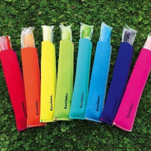 Kooleez - #1 The Original Neoprene Full Length Freezer Pop Sleeves Ice Pop Sleeves 8-Pack #TOP2