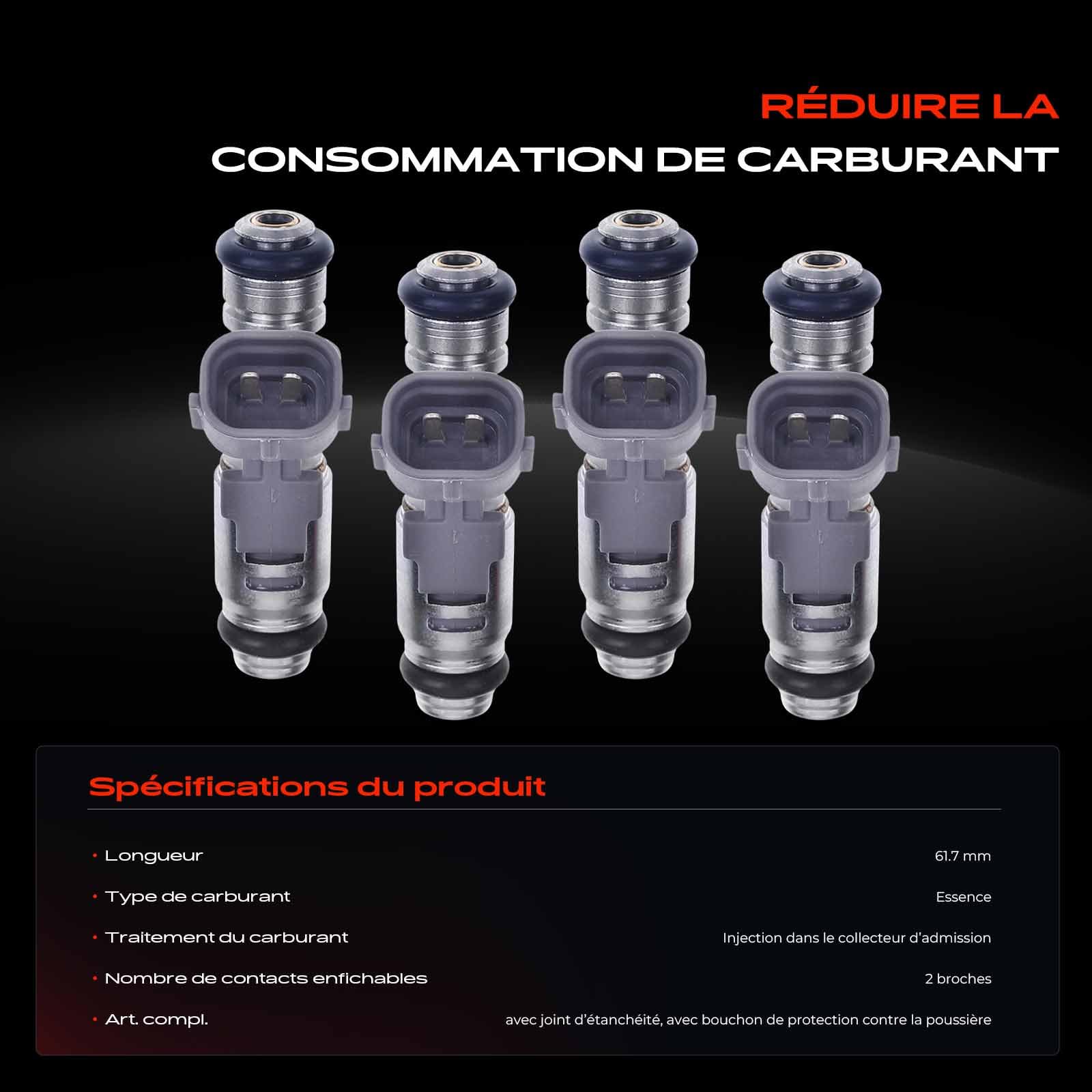 Frankberg 4 injecteurs de carburant 0279980311