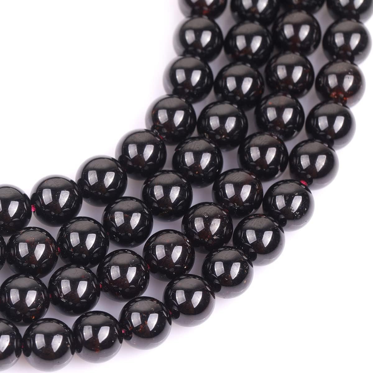 JOE FOREMAN 8mm AAA Grade Garnet Stone Round Beads for Jewelry Making Strand 15" Natural Stone Semi Precious Gemstone DIY Handmade Craft Supplies