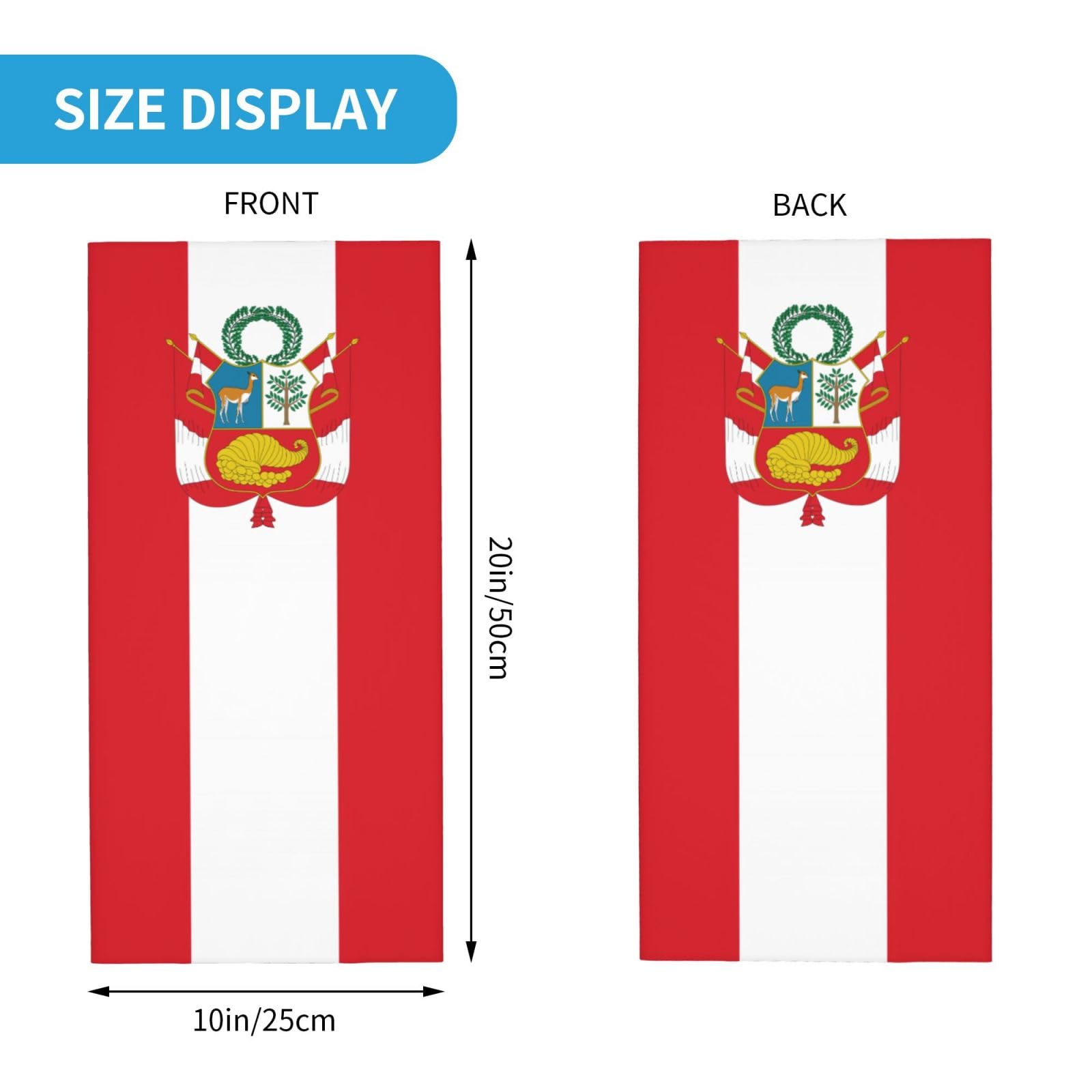 YiiLi Peru Flag (2) Bandana Sport Headwear Cycling Hiking Head Wrap Beanie Skull Pirate Hat