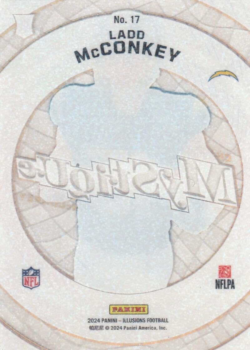 Football Trading Card 2024 Panini Illusions Mystique Stardust #17 Ladd McConkey EX/NM LA Chargers