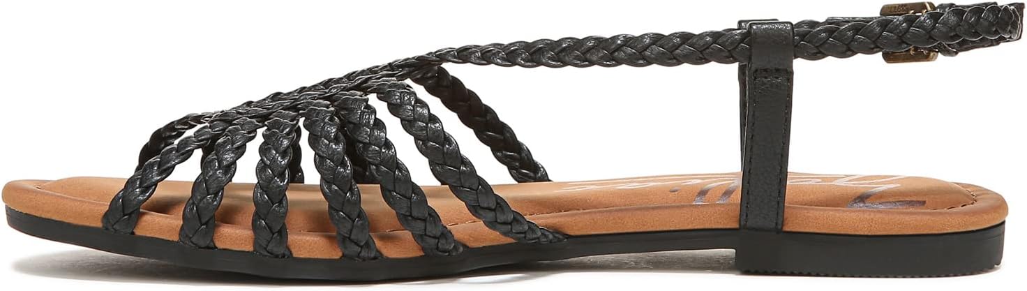 ZODIAC Womens Misha Strappy Sandal, Black Braid, 6 US
