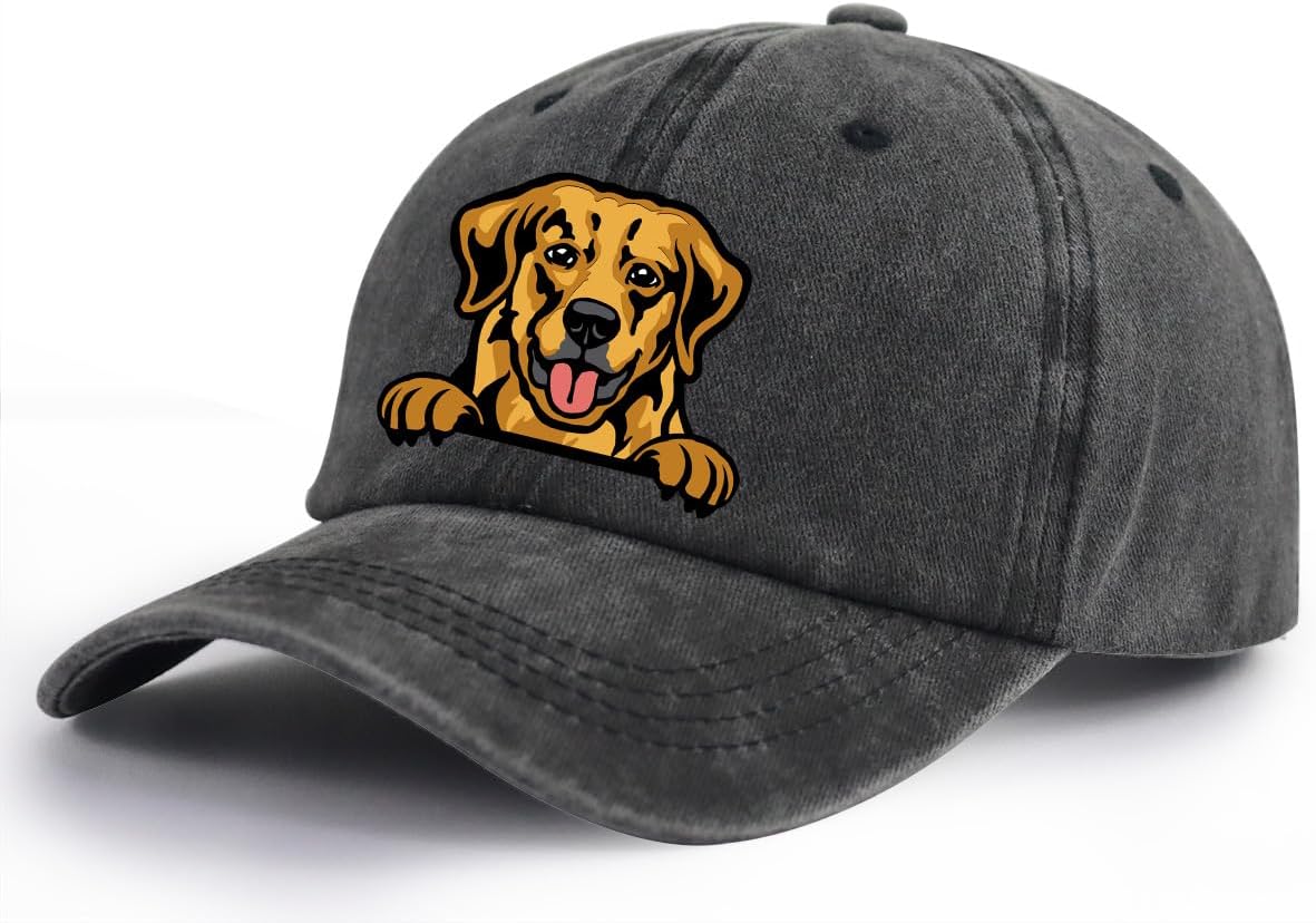 Dog Hats for Men Women, Funny Adjustable Printed Cottton Animal Gifts Baseball Cap - Image 2