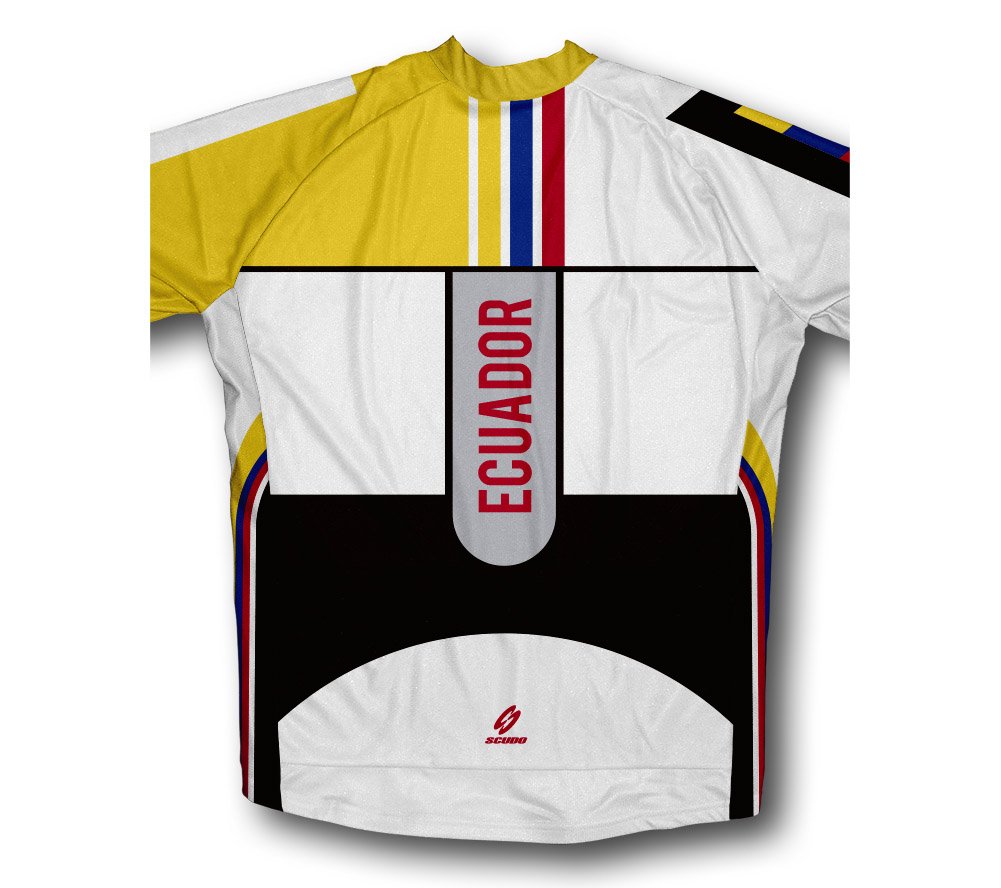 ScudoPro Ecuador Long Sleeve Cycling Jersey for Men - Size XL White