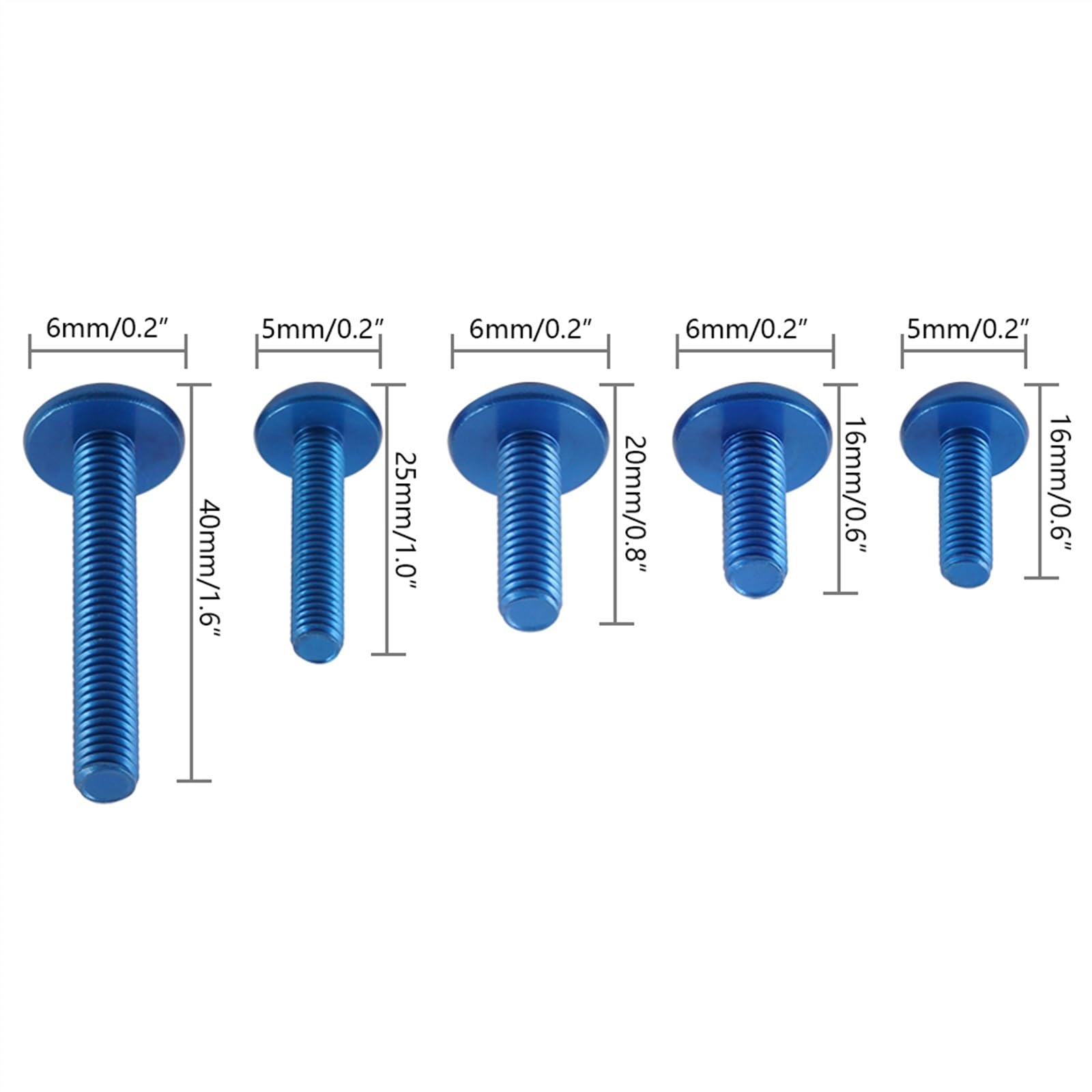 Tornillos cuerpo Perno Para Carrocería De Motocicleta, Tornillo De Fijación Para SUZUKI GSR400 GSR600 V-strom DL 1000/650 GSX-S750 SV650 GSXS1000(Blu)