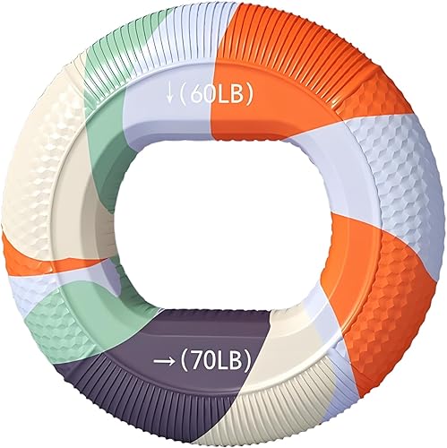 Miniatura 10 de Entrenador de fuerza de agarre, anillo fortalecedor de agarre de mano de silicona para entrenamiento de dedos, escalada en roca, entrenamiento de