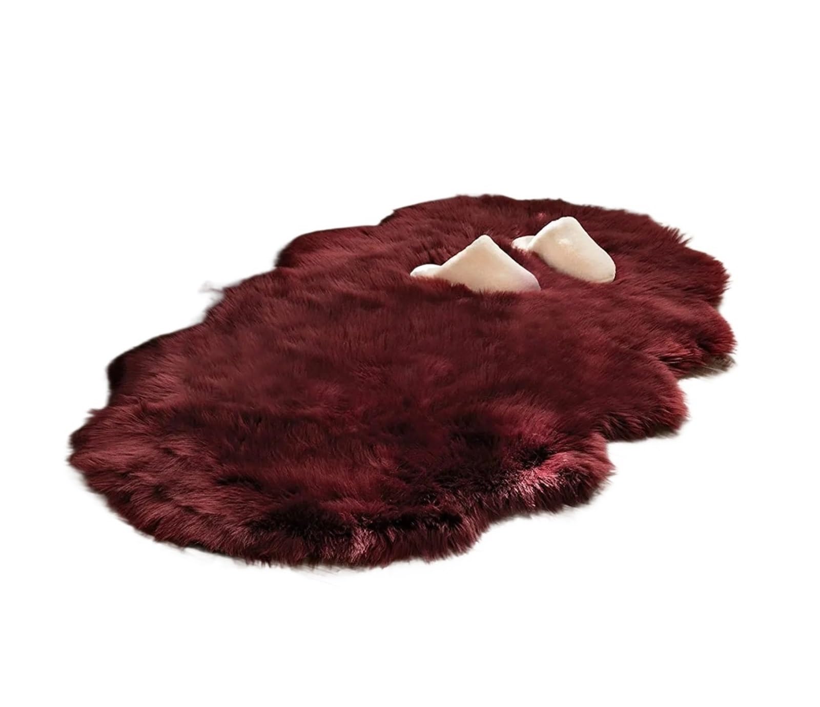 Tapis de chevet à cheveux longs pour réveils cocooning dans la chambre