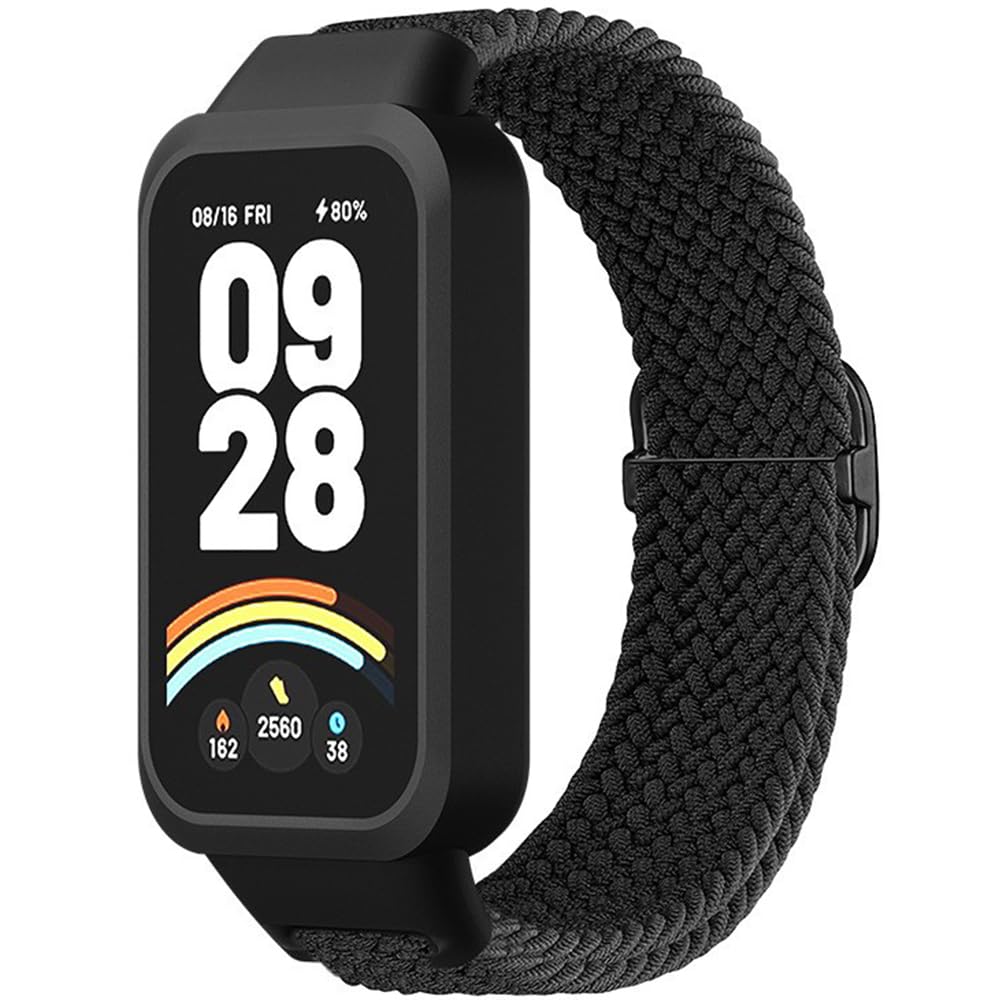 FYISWHO Nylonowy pasek do Xiaomi Smart Band 9 Active, Sportowa bransoletka wymienna do Redmi Smart Band 3