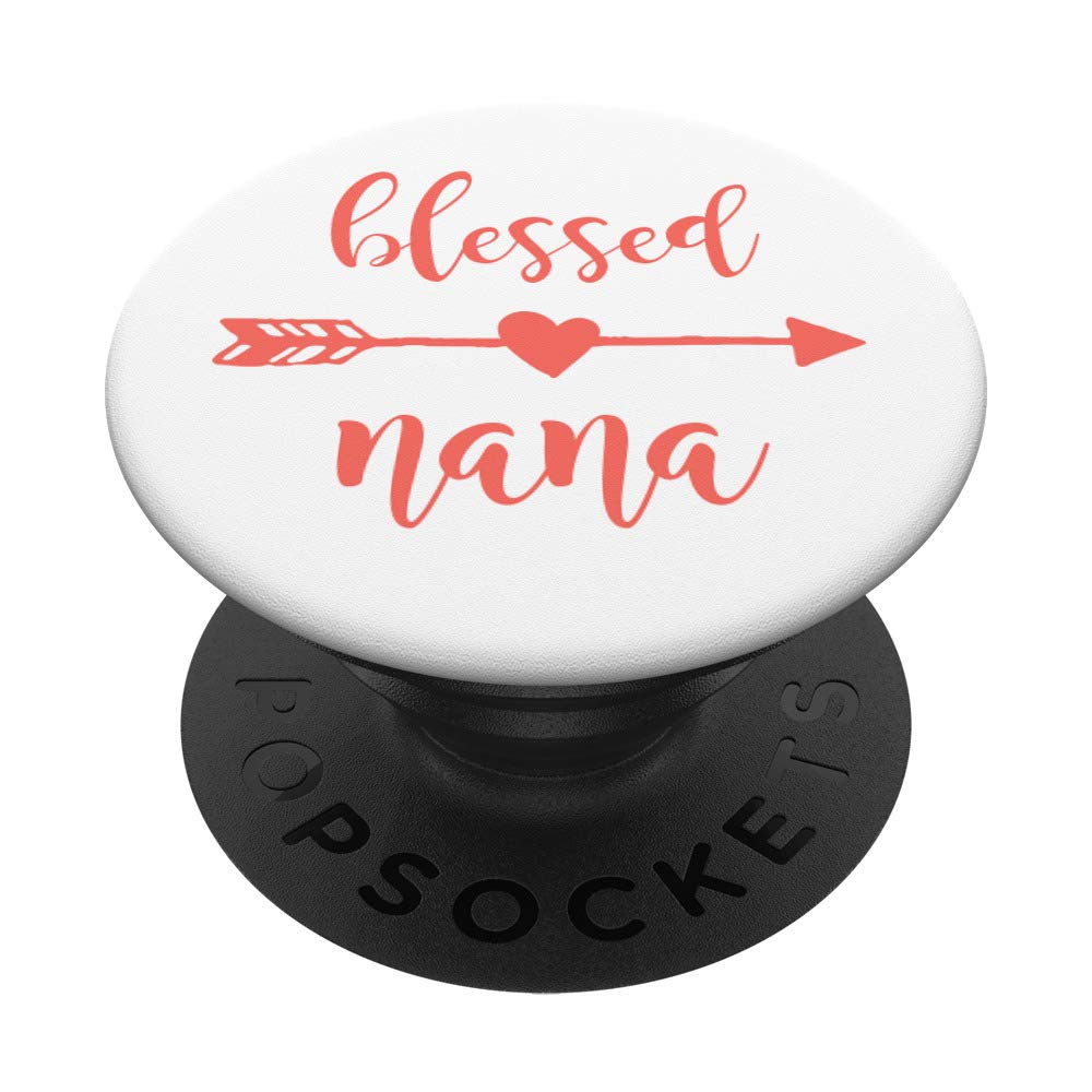 Amazon.com: Blessed Nana Coral White Cute Arrow Heart Grandma Gift