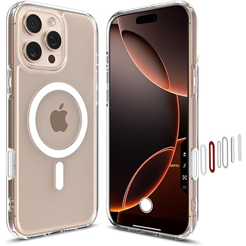 Spigen Ultra Hybrid T MagFit Designed for iPhone 16 Pro Case [Camera Control Button Coverage] [Military-Grade Protection] Compatible with MagSafe - White