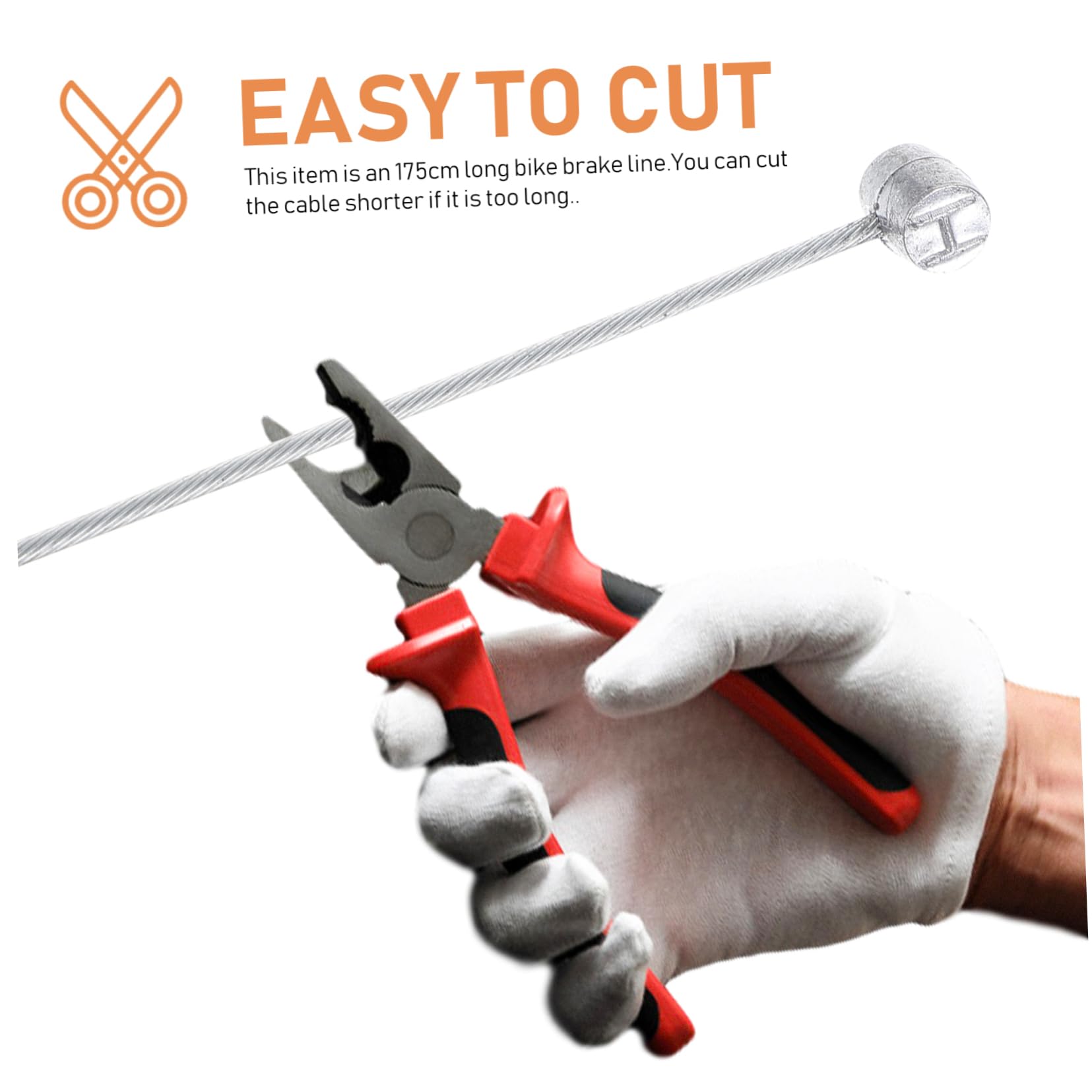 SUPVOX 10Pcs Brake Cable for Mountain and Road Bikes Compatible with Bicycle Types Durable Finish