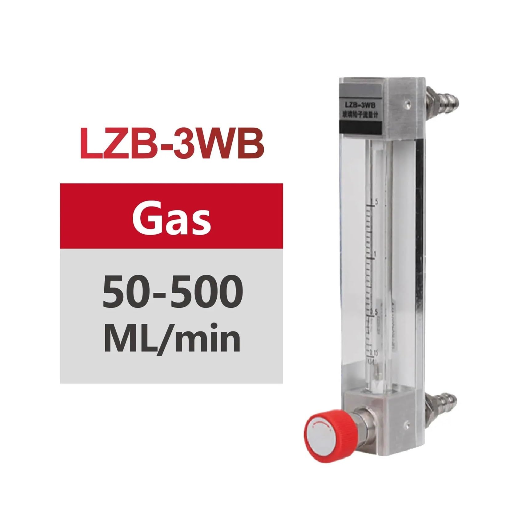 Obrotomierz ze szklaną rurką LZB-3WB Przepływomierz przemysłowy (50-500 ML-min)