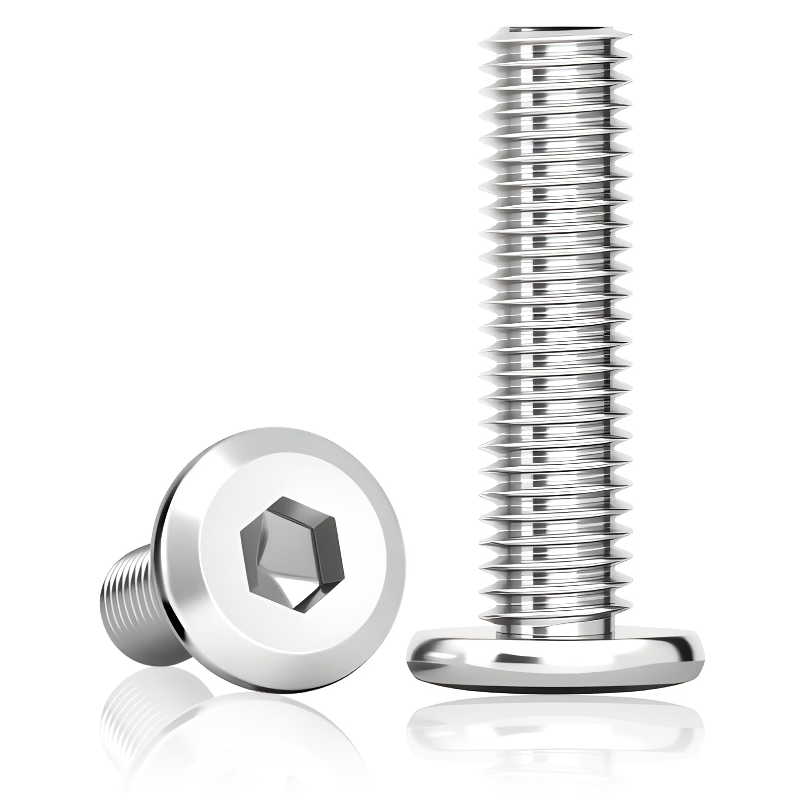 50Pcs M8x30mm Countersunk Bolts, Flat Head Socket Screws