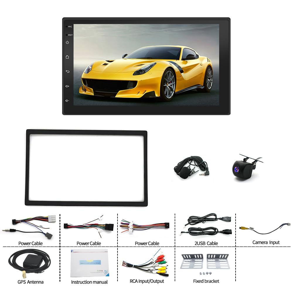 7" Android 14 Double DIN Car Stereo for Nissan Pathfinder 2005-2010 with Wireless Carplay Android Auto Touch Screen Android Car Radio GPS Navi Bluetooth FM RDS Backup Camera WiFi Mirror Link 2+32G
