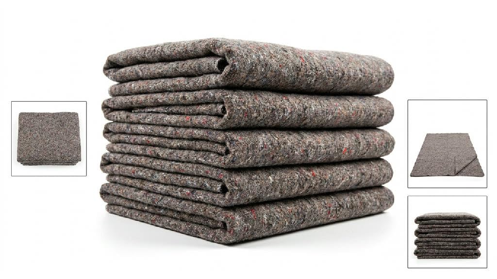 Möbeldecken Umzugsdecken 150 x 200 cm, 15 Stück, 1100g pro Decke, Transportdecken für Möbel und Umzug