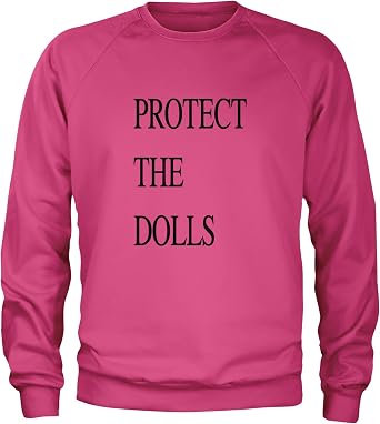 Protect The Dolls Equal Rights Adult Crewneck Sweatshirt, Soft Fleece, Graphic Pullover