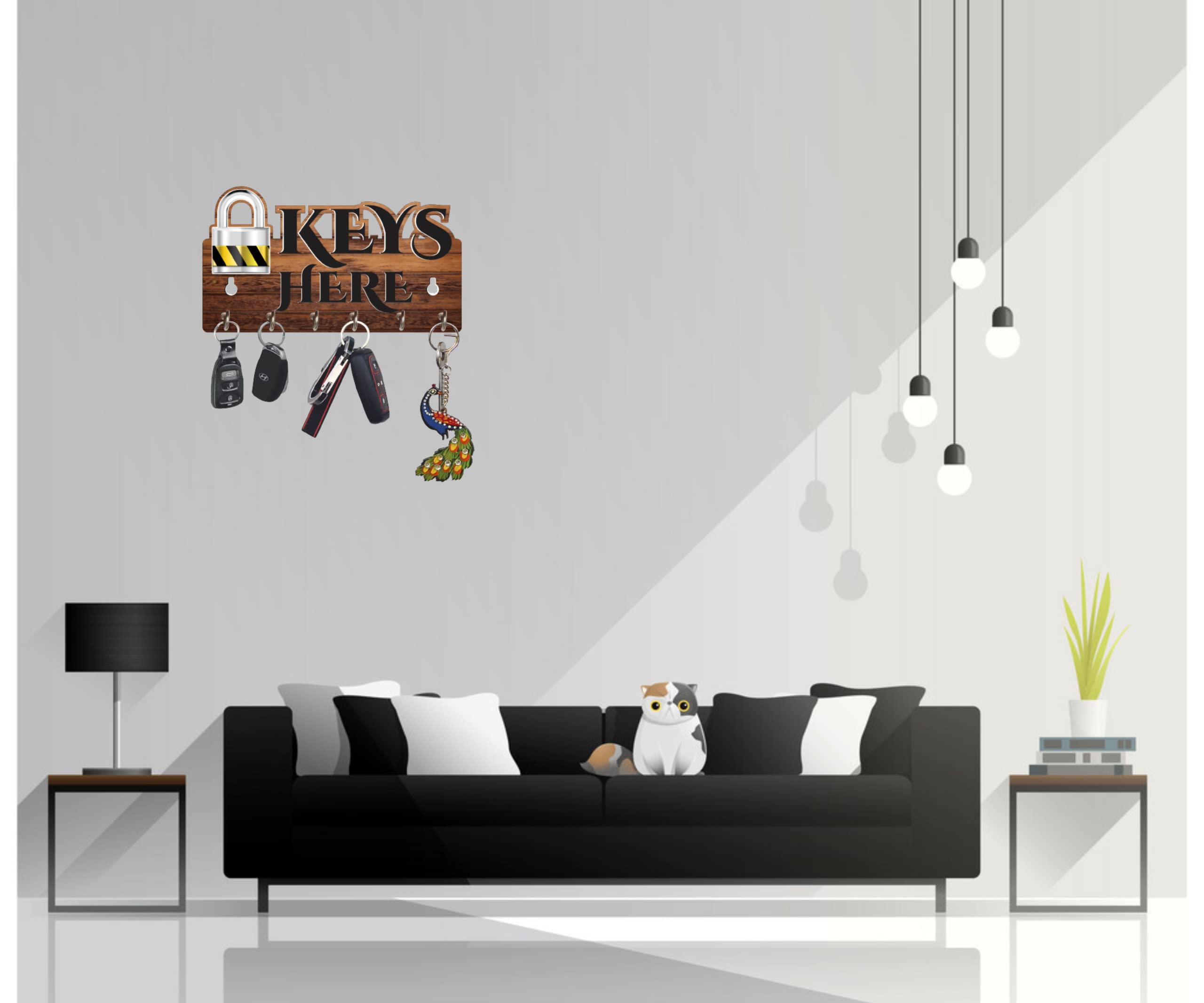 Stylish Key Holder - UV Printed Wall Decor -2