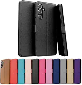 Capa Capinha Carteira Flip Couro Compatível Sannsung Galaxy S23 Premium (PRETO)