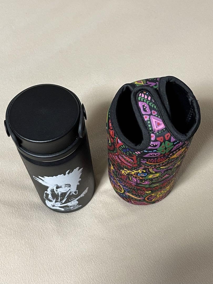 新品 HIDE X JAPAN ステンレスボトル（サイケペイント柄カバー付き