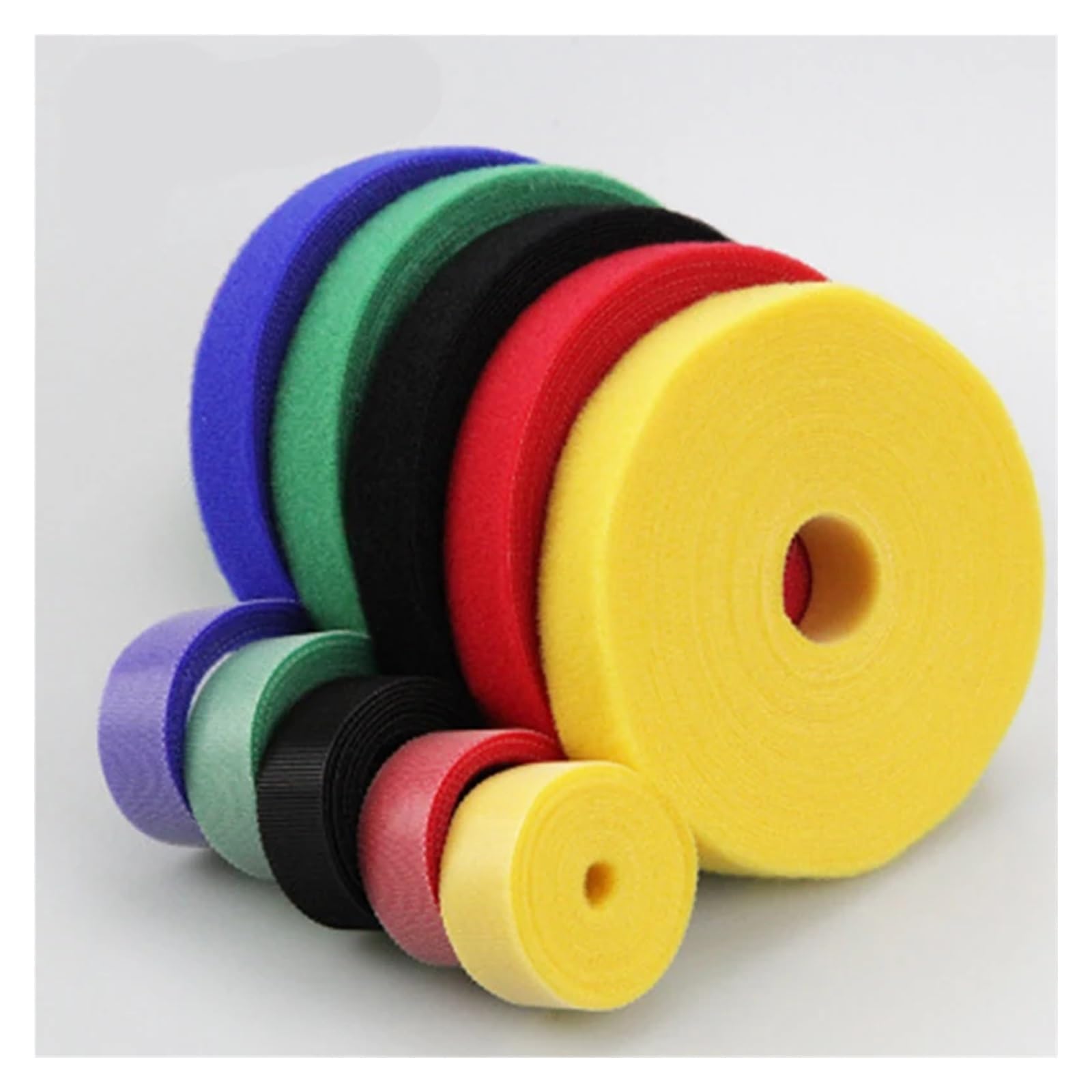 25M/Rolle 10/12/15/20/25/30/50mm Kabel Organizer USB Kabel Wickler Management Nylon Cut Krawatten Kopfhörer Kabel Kabelbinder(Red,50mm x 25M)