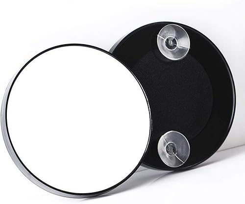 Espejo de maquillaje con aumento 12X con ventosas, espejo de viaje portátil de 6 pulgadas para maquillaje, pinzas y cuidado de la piel