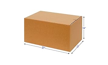 ADDANBI NBI- Heavy Duty 5ply Corrugated Box 27x14x13 (inch) pack of 4