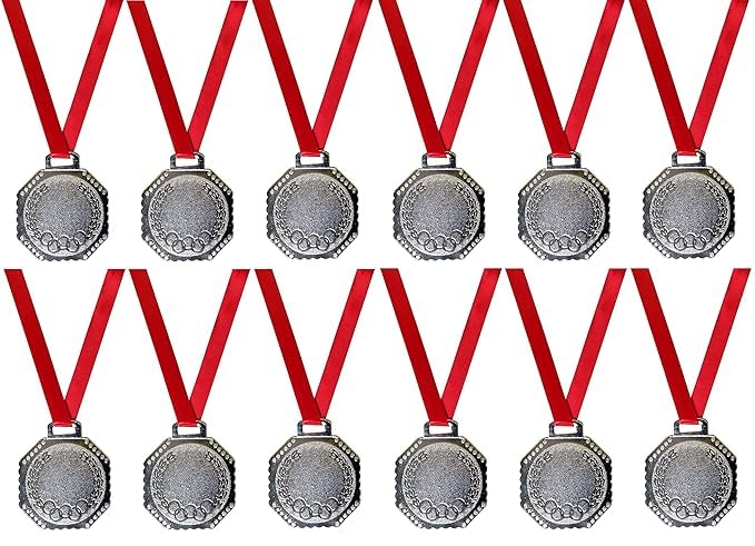 BE TREND Medals for Any Event Competetion Medals/Functions Medals/Throw Ball Medal/Cricket Medals/Volley Ball Medals Size-2" Inches Dia (SET OF 6 PCS MEDALS & TAG, SILVER) (B0CR7C17H5) Amazon Price History, Amazon Price Tracker