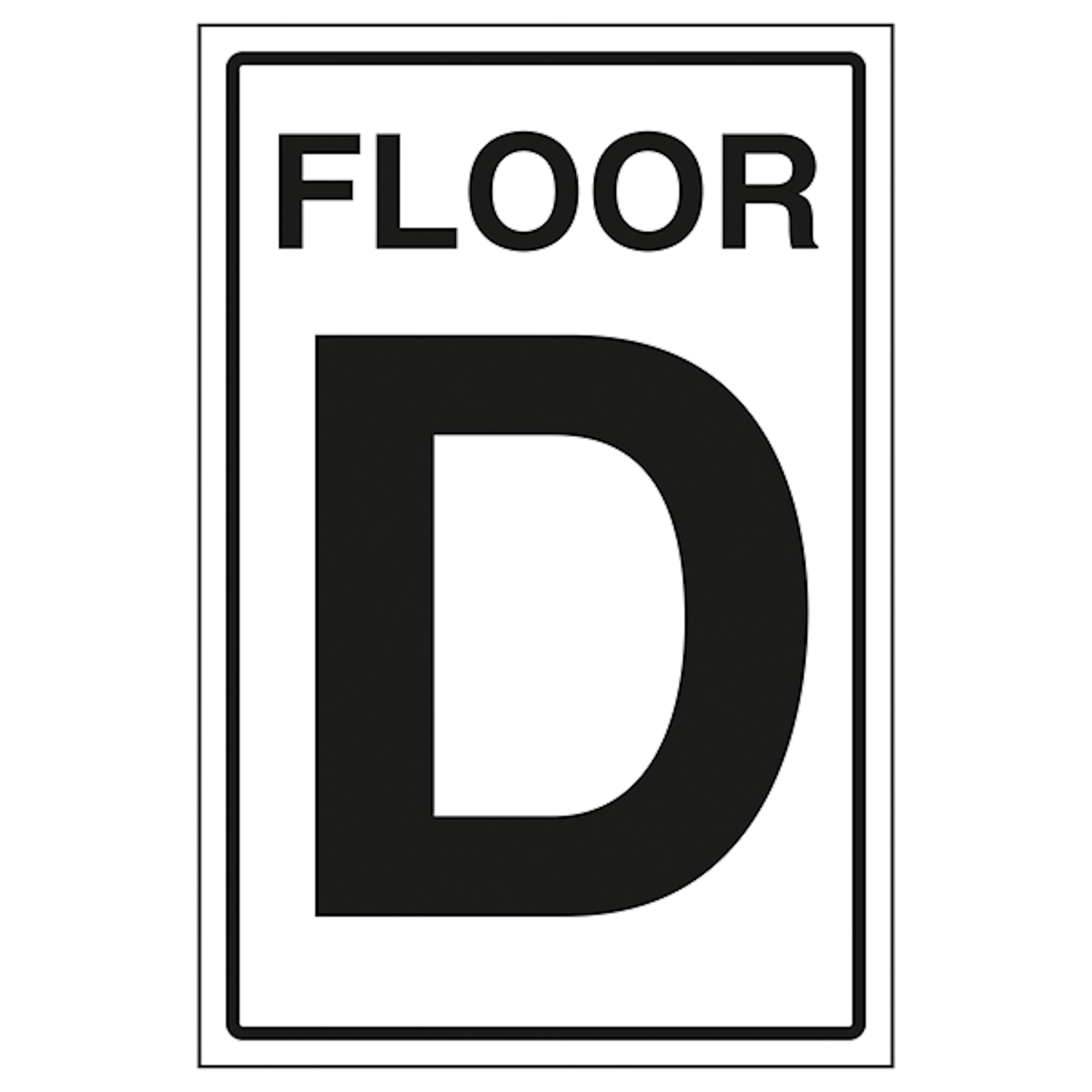 V Safety Floor D 200 x 300mm - 2mm Rigid Plastic Safety Sign