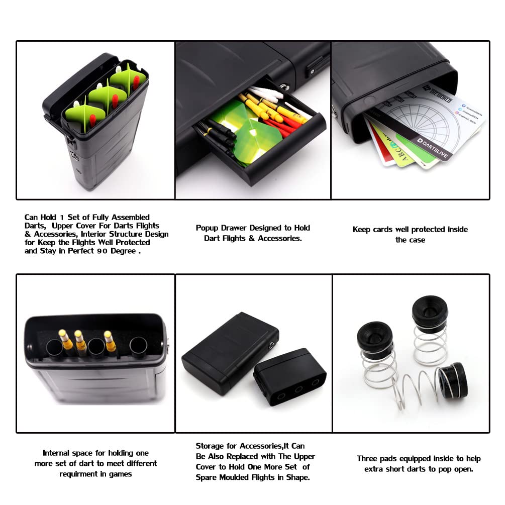 Étui Rigide CUESOULT Pour Fléchettes - Avec Fléchettes Et Accessoires - Design Mythologique