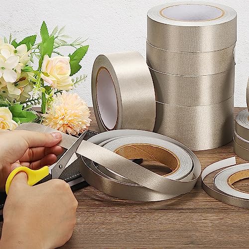 Image of MECCANIXITY Faraday Cloth Tape 0.59 inch W x 82 Feet Single Sided Conductive Cloth Fabric Adhesive Tape Roll for Laptop Cable EMI Shielding
