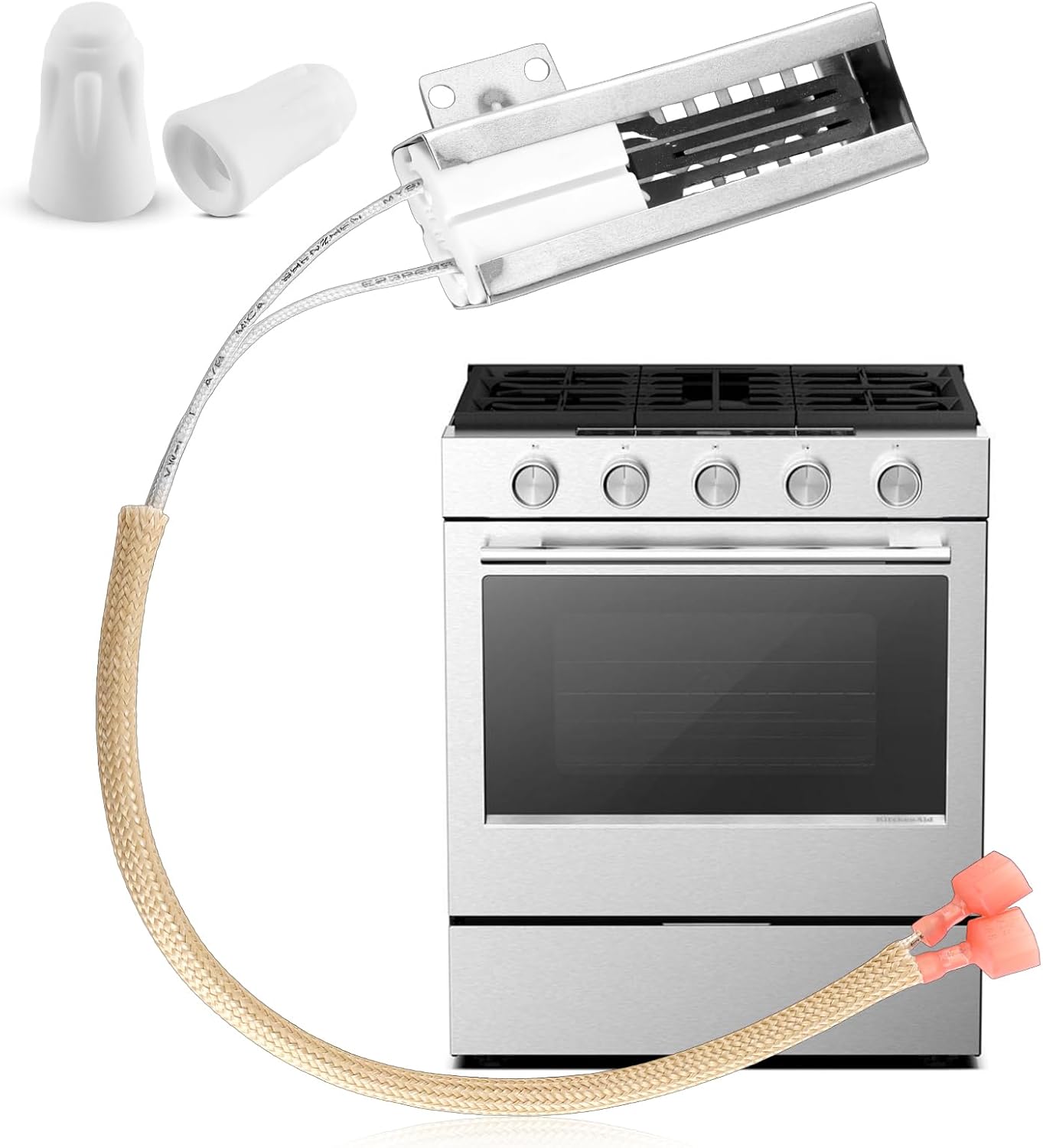 2026 New Upgraded NR038KX Gas Range Oven Igniter for Thor HRG3026 HRG3080U HRG3031U HRG3618U HRG3609U HRG4804U HRG4808U LRG3001U etc
