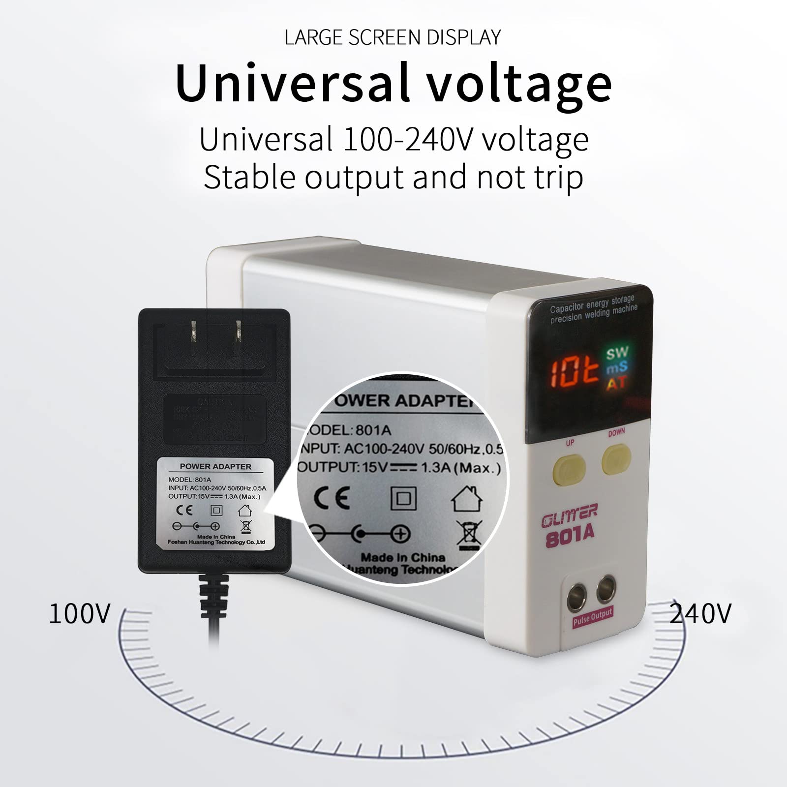 801A Bezprzewodowa Zgrzewarka Punktowa 11,6 Kw Kondensatorowa Zgrzewarka Punktowa Do Magazynowania Energii Mini Przenośna Precyzyjna Bateria Impulsowa Zgrzewarki Akumulatorowe I Blacha Niklowa