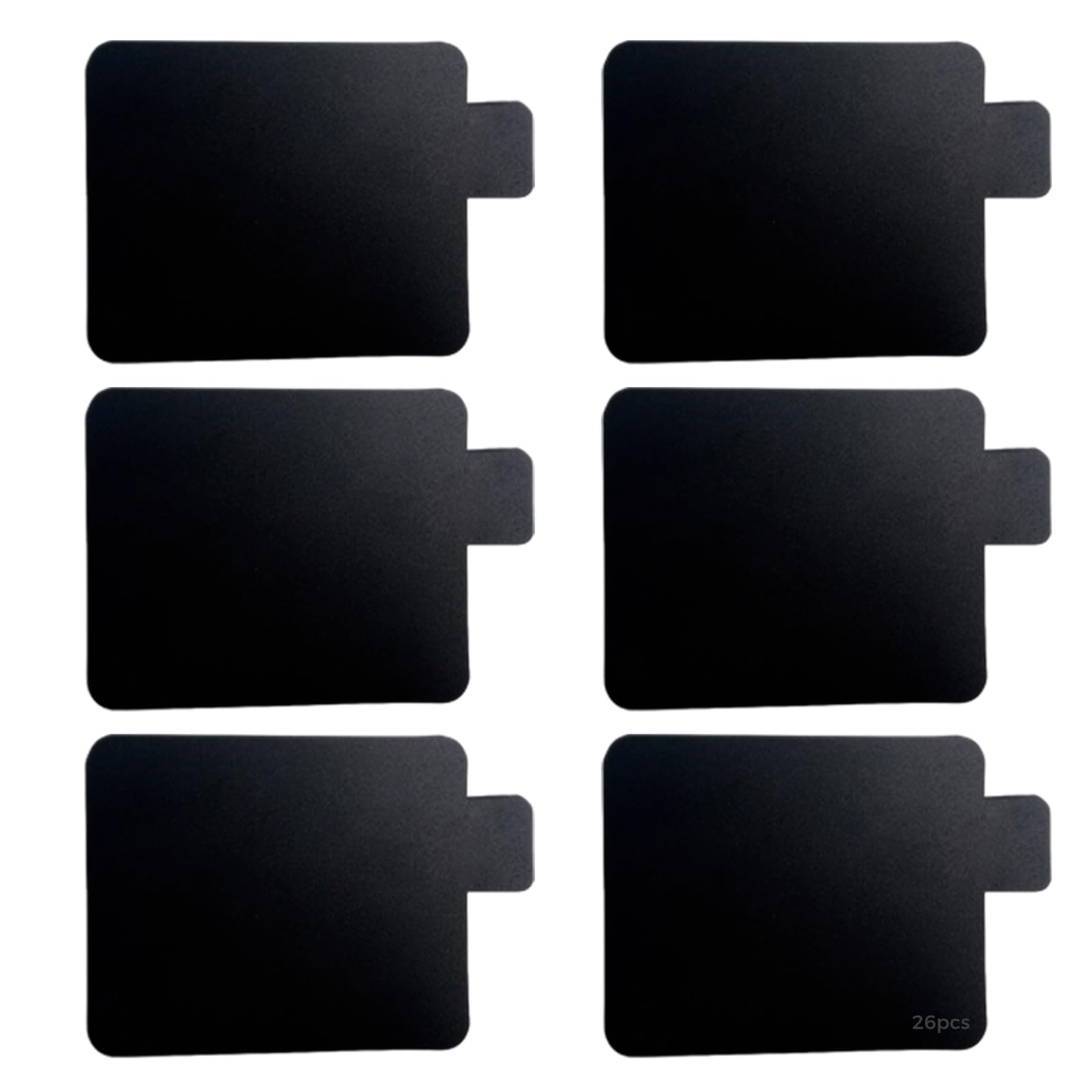 Lot de 26 séparateurs alphabétiques A à Z, cartes d'index noires en PP avec lettres recto verso, intercalaires pour vinyles, fichiers, DVD, CD, 14,5 x 12 cm