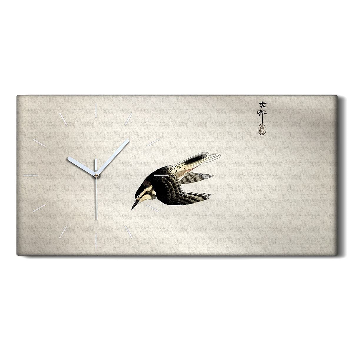 Horloge sur Toile Coloray 60x30cm Art Moderne et Mécanisme Silencieux Haut de Gamme