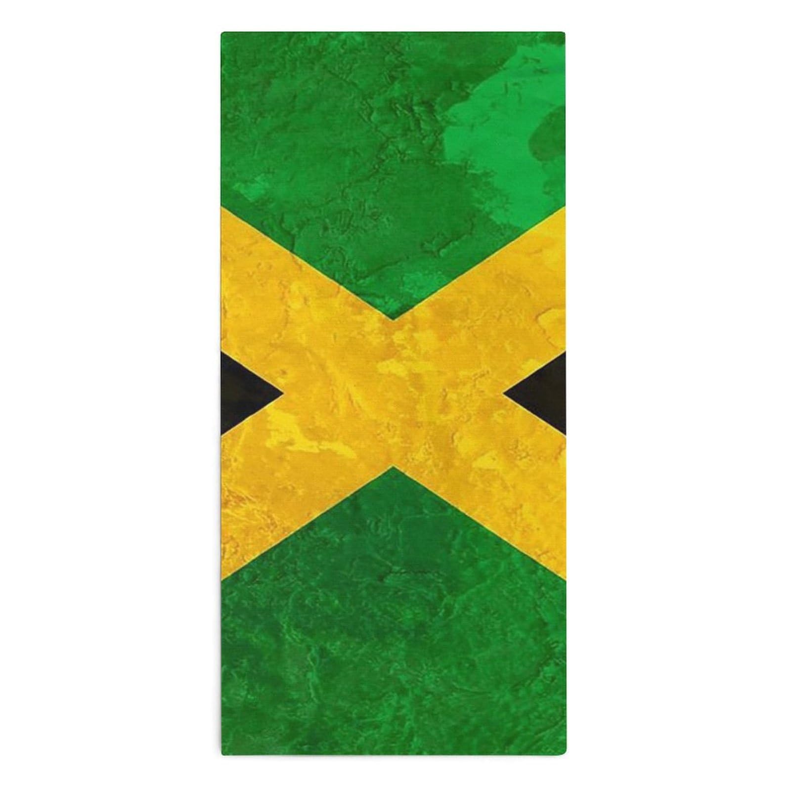Lznjz Jamaican Flag Soft Gym Towel, Towels For Bathroom, Tea Table, Kitchen (1 Towel)