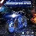 BLIIFUU 12PCS Motorcycle LED Lights with Bluetooth Wireless Remote Controllers, 18 RGB Colors Accent Glow Neon Atmosphere Lights Bar for Harley Davidson Suzuki BMW