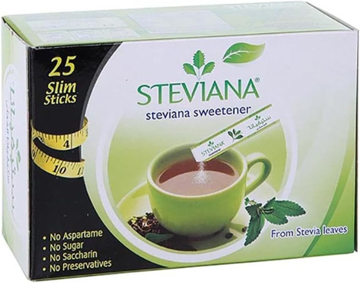 Steviana Natural Sweetener From Stevia Leaves - 37.5g (25 Sachets x 1.5g)