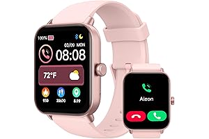 1.8" Smartwatch with Alexa Built-In, Compatible with Android and iOS, Fitness Tracker...
