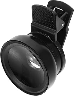 Mikikit phone lens with clips macro lens for phone single macro lens phone lens with clamp smartphones lens clip on phones lens camera lens cell phone rose gold aluminum alloy major