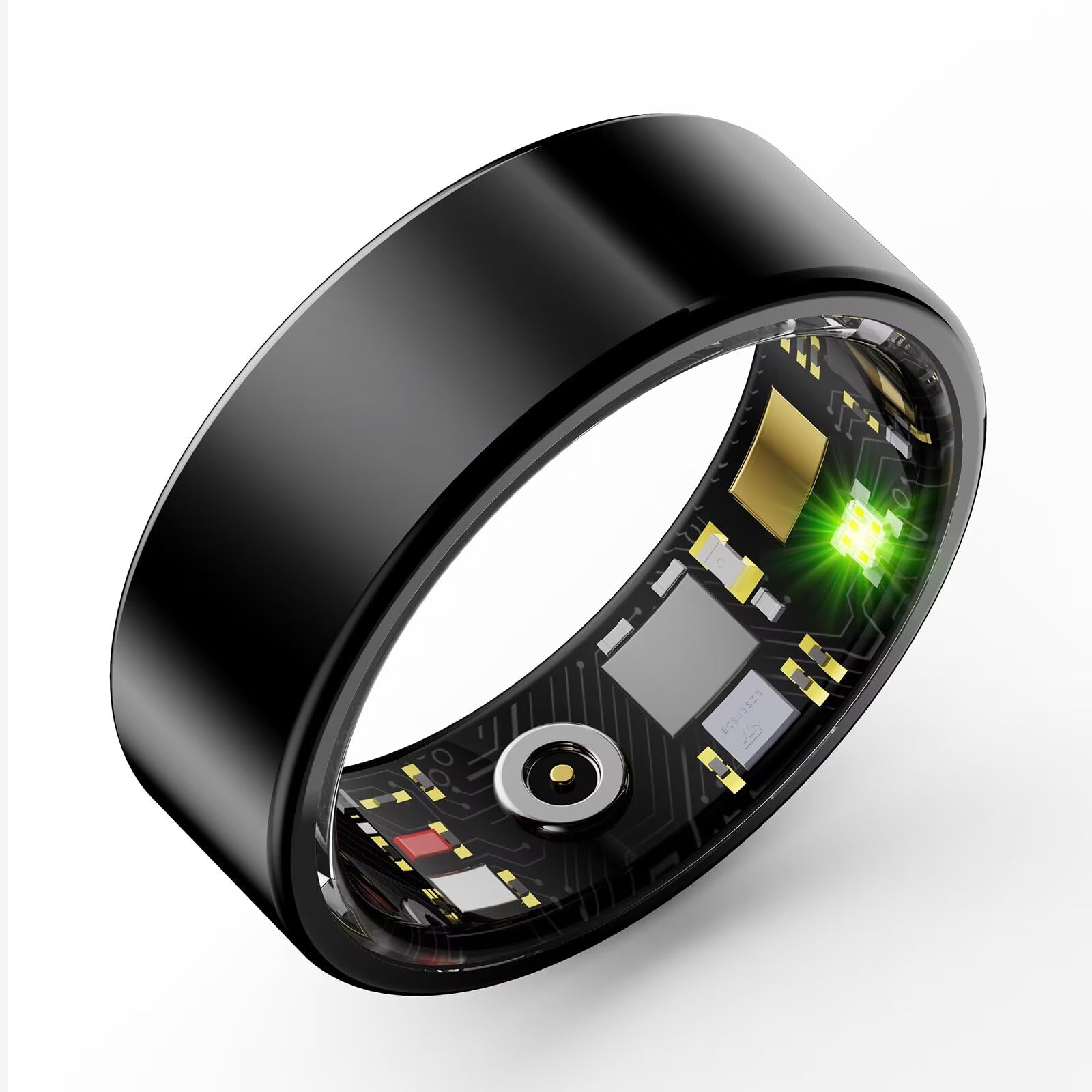 Smart Ring Blutdruckmessung Smartringe für Herren Damen IP68 Wasserdicht Android IOS Fitness Ring Tracker Schlaftracker Sport Ring mit Schrittzähler Kalorien Pulsmesser Herzfrequenz Sleep Tracker