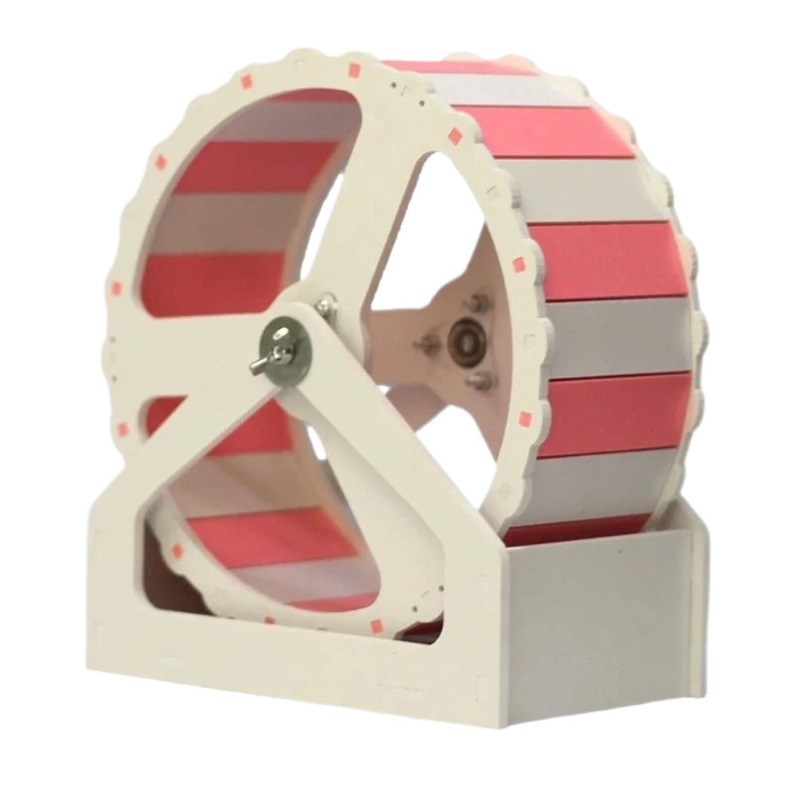 Rueda Hamster Ejercicio Colorido silencioso bajo Estable Corriente del Soporte los 21cm Animal doméstico for pequeños Animales para Mascotas(Pink)