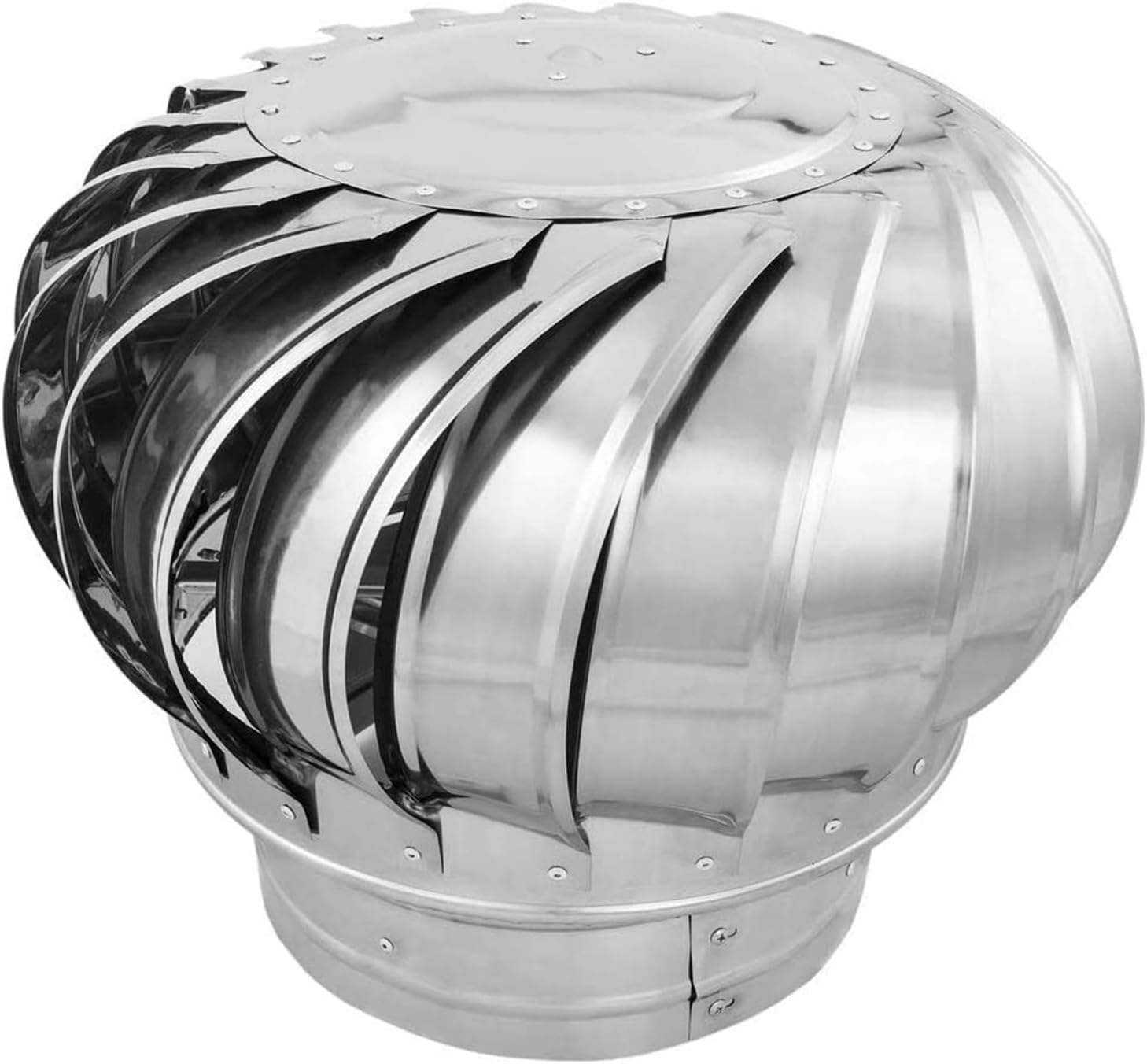 300 mm drehbare Schornsteinhaube, aus Edelstahl, drehbarer Deckel für verbesserte Belüftung und Regenschutz, einfache Installation und Design