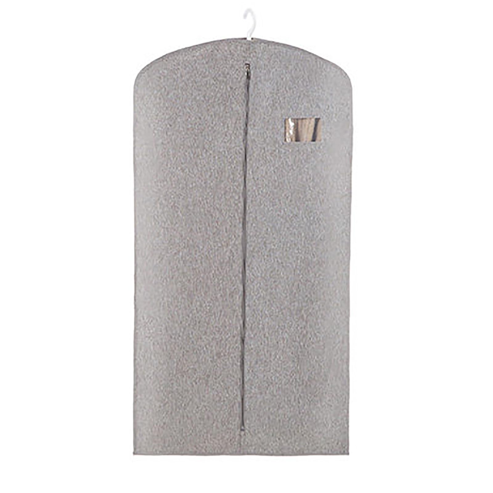 Clothes Protectors for Hanging Clothes, Coat Covers for Closet, Breathable Garment Cover, Storing Coats and Trench Coats(Gray,57 * 140cm/22 * 55in)