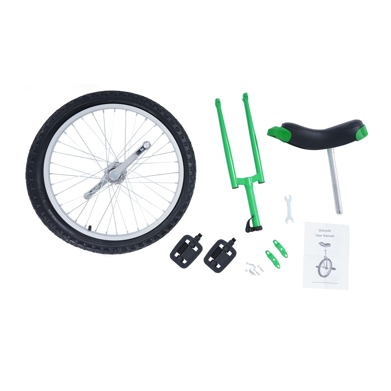 Monocycle d'entraînement d'équilibre 20 pouces pour enfants et adultes de 1,55 à 1,75 m - Hauteur réglable - Monocycle avec selle ergonomique - Pour débutants et professionnels - Unisexe