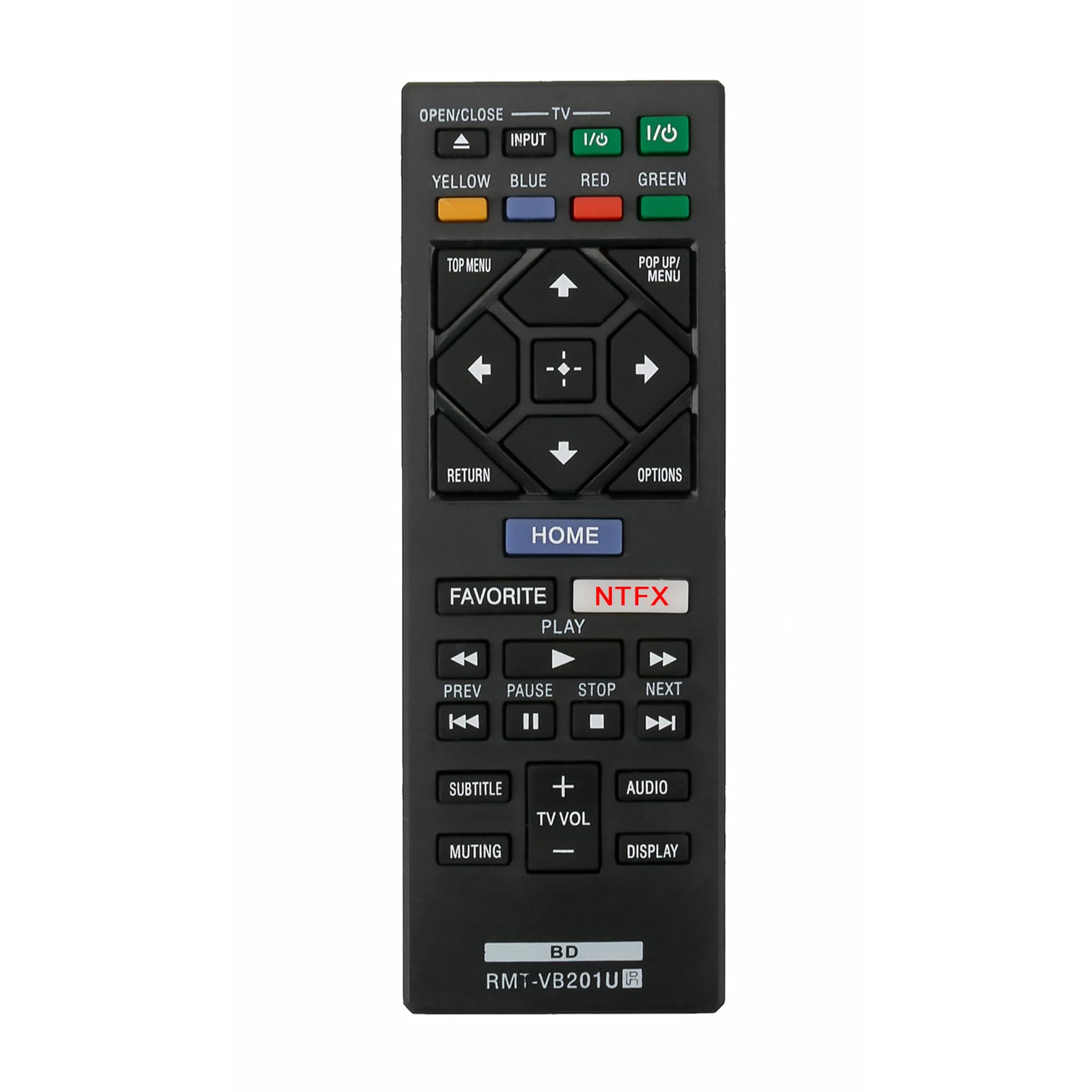 RMT-VB201U Replace Remote Control fit for Sony Blu-Ray BD Disc DVD Player BDP-BX370 BDP-S1700 BDP-S3700 UBP-X700 BDPBX370 BDPS1700
