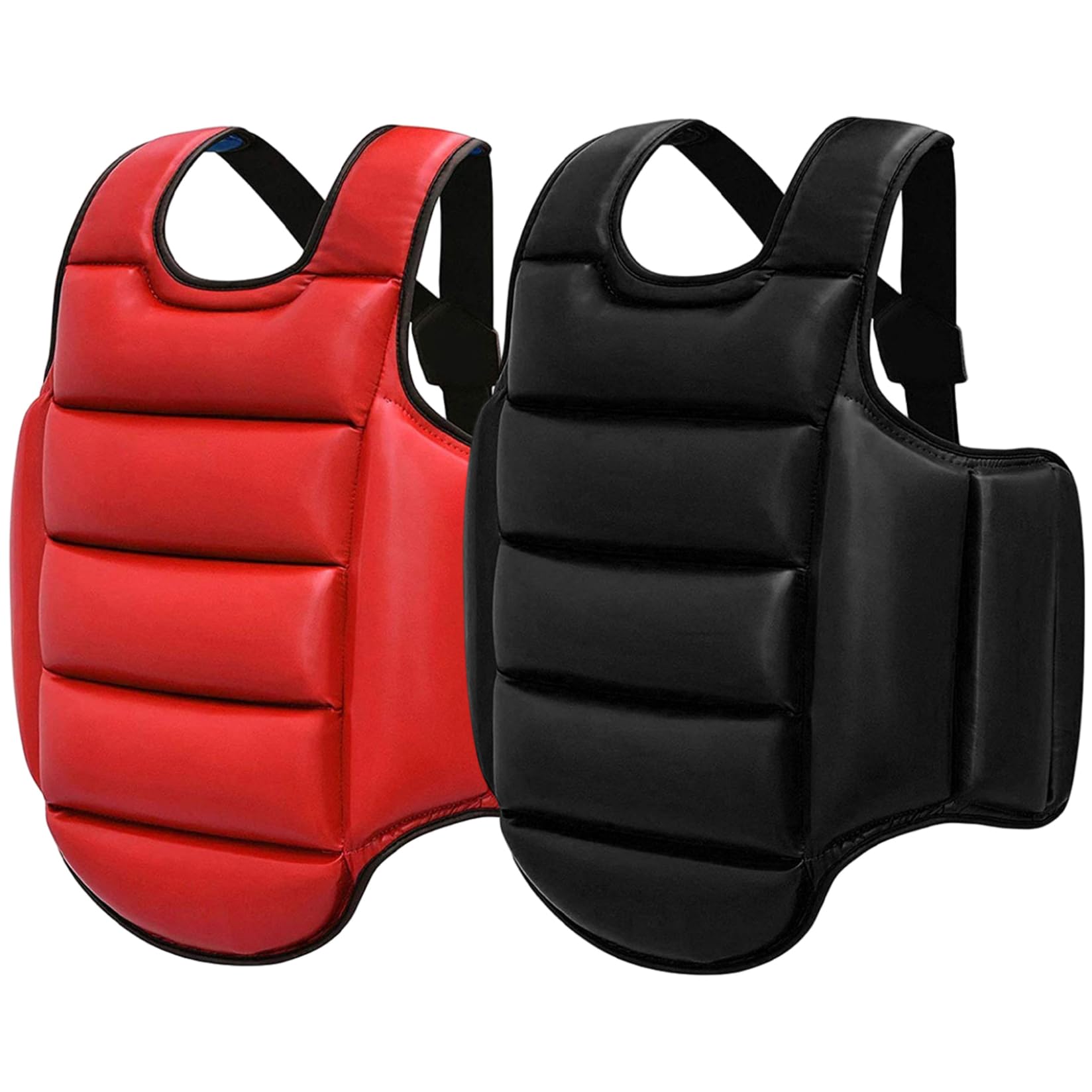 Plastron réversible Boxe Taekwondo réglable 160-180 cm éponge entraînement