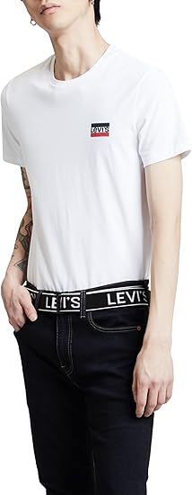 Levi’s Herren Standard Graphic Crew Sweatshirt – Herren Sweatshirt Rundhals Mehrfarbig Logo Print – Größe: S