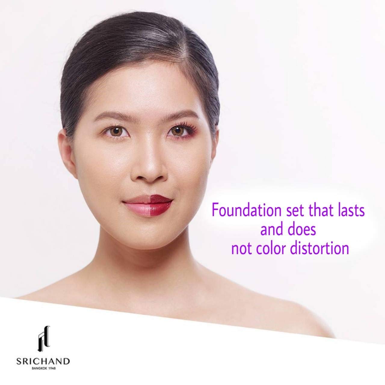 Srichand Smooth Matte Translucent Powder 10g (1piece) - Oil Control, Spill-Proof Design, Suitable for All Skin Tones