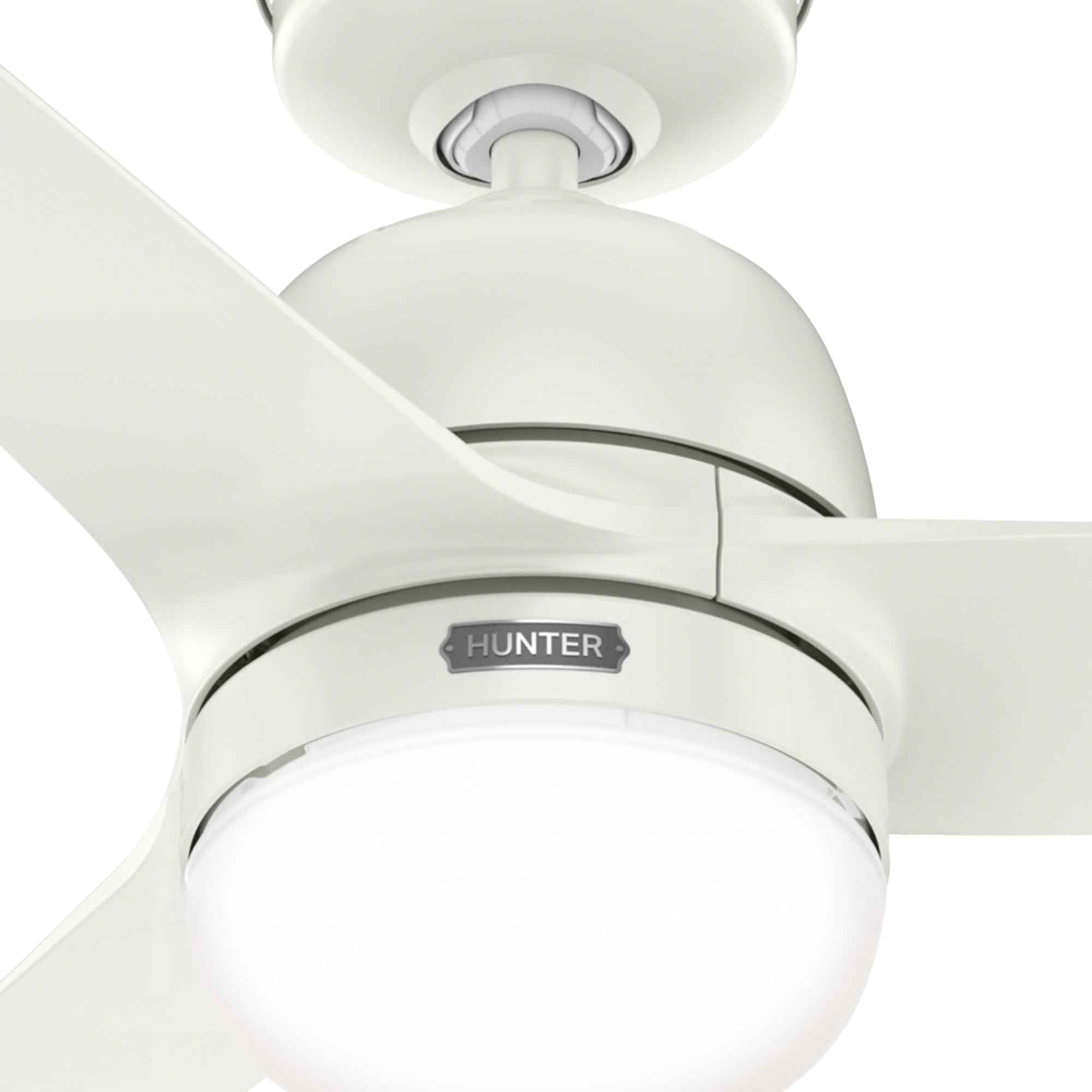 Hunter Ventilador de techo exterior Seawave blanco con luz